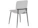 Küchenstuhl 2er-Set >Hilda< in Grau, Stoff - 56x83x43cm (B/H/T)