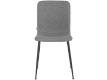 Küchenstuhl 2er-Set >Hilda< in Anthrazit, Stoff - 56x83x43cm (B/H/T)