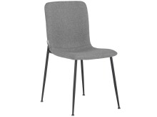 Küchenstuhl 2er-Set >Hilda< in Anthrazit, Stoff - 56x83x43cm (B/H/T)