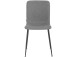 Küchenstuhl 2er-Set >Hilda< in Anthrazit, Stoff - 56x83x43cm (B/H/T)