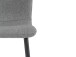 Küchenstuhl 2er-Set >Hilda< in Anthrazit, Stoff - 56x83x43cm (B/H/T)