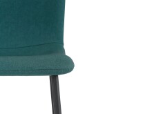 Küchenstuhl 2er-Set >Hilda< in Grün, Stoff - 56x83x43cm (B/H/T)