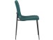 Küchenstuhl 2er-Set >Hilda< in Grün, Stoff - 56x83x43cm (B/H/T)