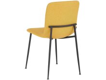Küchenstuhl 2er-Set >Hilda< in Gelb, Stoff - 56x83x43cm (B/H/T)