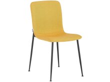 Küchenstuhl 2er-Set >Hilda< in Gelb, Stoff - 56x83x43cm (B/H/T)