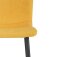 Küchenstuhl 2er-Set >Hilda< in Gelb, Stoff - 56x83x43cm (B/H/T)