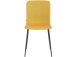 Küchenstuhl 2er-Set >Hilda< in Gelb, Stoff - 56x83x43cm (B/H/T)