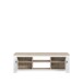 TV-Schrank >ELARA< in Weiss Matt/ Bianco Eiche - 161,4x54,1x42,2 (BxHxT)
