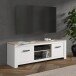 TV-Schrank >ELARA< in Weiss Matt/ Bianco Eiche - 161,4x54,1x42,2 (BxHxT)