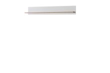 Wandregal >ELARA< in Weiss Matt/Bianco Eiche  -...