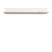 Wandregal >ELARA< in Weiss Matt/Bianco Eiche  - 160x25,6x21,9cm (BxHxT)