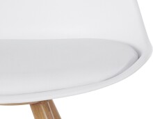 Esszimmerstuhl 2er-Set >Kjellaug< in Weiß, Kunststoff - 50x82x55cm (B/H/T)