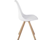Esszimmerstuhl 2er-Set >Kjellaug< in Weiß, Kunststoff - 50x82x55cm (B/H/T)
