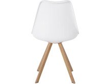 Esszimmerstuhl 2er-Set >Kjellaug< in Weiß, Kunststoff - 50x82x55cm (B/H/T)