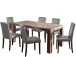 Esszimmerstuhl 2er-Set >Lillemor< in Braun, PU - 43x94x57cm (B/H/T)
