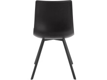 Esszimmerstuhl 2er-Set >Lavrans< in Schwarz, Kunststoff/Webstoff - 46x85x53cm (B/H/T)
