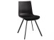 Esszimmerstuhl 2er-Set >Lavrans< in Schwarz, Kunststoff/Webstoff - 46x85x53cm (B/H/T)