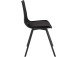 Esszimmerstuhl 2er-Set >Lavrans< in Schwarz, Kunststoff/Webstoff - 46x85x53cm (B/H/T)