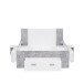 Stauraumbett >Bob< in Betonoptik Lichtgrau / Weiss  - 203,6x86x143,4cm (BxHxT)