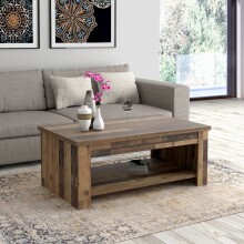 Couchtisch >CLIF< in Old Wood Vintage - 110x45,2x65cm (BxHxT)