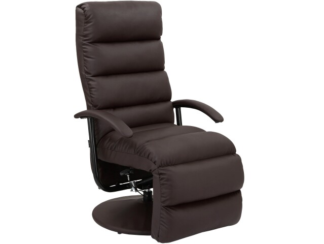 TV-Sessel >Njord< in Braun, PU - 64x109x93cm (BxHxT)