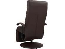 TV-Sessel >Njord< in Braun, PU - 64x109x93cm (BxHxT)