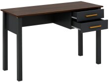 Schreibtisch >Møyfrid< in Grau, MDF - 120x77x50cm (BxHxT)