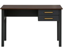 Schreibtisch >Møyfrid< in Grau, MDF - 120x77x50cm (BxHxT)