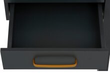 Schreibtisch >Møyfrid< in Grau, MDF - 120x77x50cm (BxHxT)