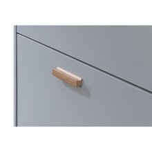 Schuhschrank >Orvar< in Grau - 58x131x25cm (BxHxT)