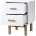 Nachtkommode >Orvar< in Weiß - 40x55x44cm (BxHxT)