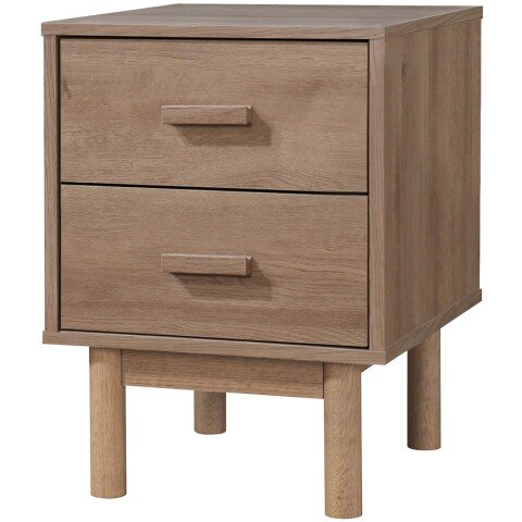 Nachtkommode >Orvar< in Natur - 40x55x44cm (BxHxT)