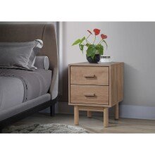 Nachtkommode >Orvar< in Natur - 40x55x44cm (BxHxT)
