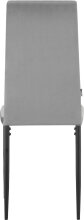 Esszimmerstuhl 2er-Set >Maia< in Grau, Samt/Metall - 42x98x53cm (B/H/T)