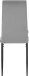 Esszimmerstuhl 2er-Set >Maia< in Grau, Samt/Metall - 42x98x53cm (B/H/T)
