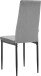 Esszimmerstuhl 2er-Set >Maia< in Grau, Samt/Metall - 42x98x53cm (B/H/T)