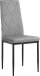 Esszimmerstuhl 2er-Set >Maia< in Grau, Samt/Metall - 42x98x53cm (B/H/T)