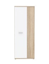 Schuhschrank >NET106< in Sonoma Eiche / Weiss  -...