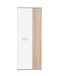 Schuhschrank >NET106< in Sonoma Eiche / Weiss  - 68,9x179,1x34,8cm (BxHxT)