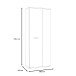 Schuhschrank >NET106< in Sonoma Eiche / Weiss  - 68,9x179,1x34,8cm (BxHxT)