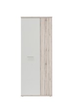 Schuhschrank >NET106< in Sandeiche / Weiss  -...