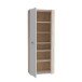 Schuhschrank >NET106< in Sandeiche / Weiss  - 68,9x179,1x34,8cm (BxHxT)