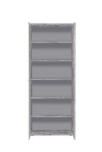 Schuhschrank >NET106< in Betonoptik Lichtgrau / Weiss - 68,9x179,1x34,8 (BxHxT)