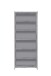 Schuhschrank >NET106< in Betonoptik Lichtgrau / Weiss - 68,9x179,1x34,8 (BxHxT)