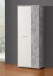 Schuhschrank >NET106< in Betonoptik Lichtgrau / Weiss - 68,9x179,1x34,8 (BxHxT)