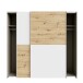 Kleiderschrank >Schach&Matt< in Artisan Eiche/ Weiss - 200,1x190,5x61,2 (BxHxT)