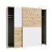 Kleiderschrank >Schach&Matt< in Artisan Eiche/ Weiss - 200,1x190,5x61,2 (BxHxT)