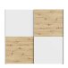 Kleiderschrank >Schach&Matt< in Artisan Eiche/ Weiss - 200,1x190,5x61,2 (BxHxT)