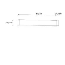 Wohnwand >HUD< in Stabeiche  - 284x196,9x52cm (BxHxT)