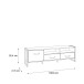 Wohnwand >HUD< in Stabeiche  - 284x196,9x52cm (BxHxT)
